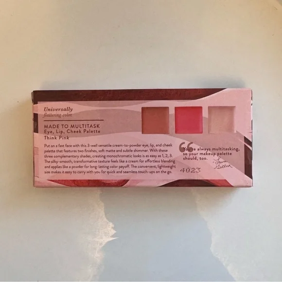 Laura Geller Beauty- Made to Multitask Eye, Lip, Cheek Palette “Think Pink” - Picture 6 of 6